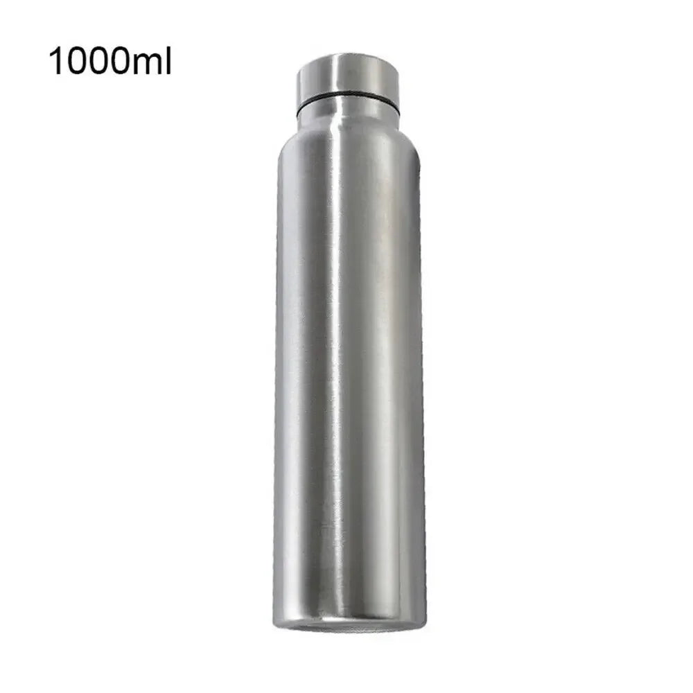 High Quality 1000ml Stainless Steel Sport Water Bottle Single-layer Rugged Water Cup Metal Flask Drinkware Camping Sports Gym-3