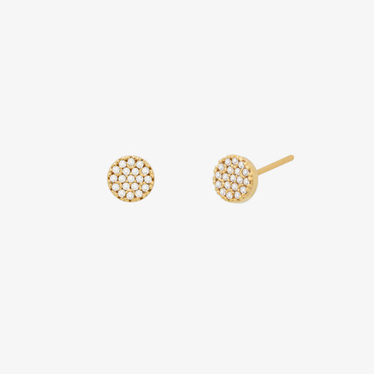 Cubic Circle Stud earrings-0